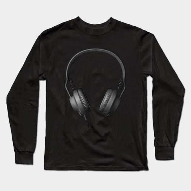 Headphones Long Sleeve T-Shirt by nametaken